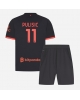 AC Milan Christian Pulisic #11 Tredjeställ Barn 2026-27 Kortärmad (+ Korta byxor)