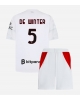 AC Milan Koni De Winter #5 Bortatröja Barn 2026-27 Kortärmad (+ Korta byxor)