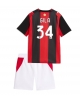 AC Milan Mario Gila #34 Hemmatröja Barn 2026-27 Kortärmad (+ Korta byxor)