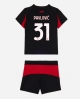 AC Milan Strahinja Pavlovic #31 Hemmatröja Barn 2025-26 Kortärmad (+ Korta byxor)