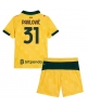 AC Milan Strahinja Pavlovic #31 Tredjeställ Barn 2025-26 Kortärmad (+ Korta byxor)