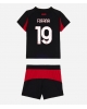 AC Milan Youssouf Fofana #19 Hemmatröja Barn 2025-26 Kortärmad (+ Korta byxor)