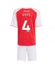 Arsenal Ben White #4 Hemmatröja Barn 2025-26 Kortärmad (+ Korta byxor)