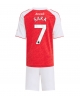 Arsenal Bukayo Saka #7 Hemmatröja Barn 2025-26 Kortärmad (+ Korta byxor)
