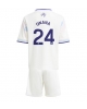 Aston Villa Amadou Onana #24 Tredjeställ Barn 2025-26 Kortärmad (+ Korta byxor)