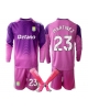 Aston Villa Emiliano Martinez #23 Målvakt Tredjeställ Barn 2025-26 Långärmad (+ Korta byxor)