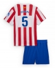 Atletico Madrid Johnny Cardoso #5 Hemmatröja Barn 2025-26 Kortärmad (+ Korta byxor)