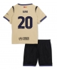 Barcelona Dani Olmo #20 Bortatröja Barn 2025-26 Kortärmad (+ Korta byxor)