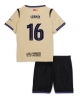 Barcelona Fermin Lopez #16 Bortatröja Barn 2025-26 Kortärmad (+ Korta byxor)