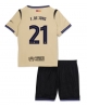 Barcelona Frenkie de Jong #21 Bortatröja Barn 2025-26 Kortärmad (+ Korta byxor)