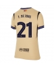 Barcelona Frenkie de Jong #21 Bortatröja Kvinnor 2025-26 Kortärmad