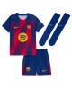 Barcelona Robert Lewandowski #9 Hemmatröja Barn 2025-26 Kortärmad (+ Korta byxor)