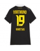 Borussia Dortmund Konstantinos Karetsas #19 Bortatröja Kvinnor 2026-27 Kortärmad