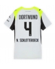 Borussia Dortmund Nico Schlotterbeck #4 Bortatröja Kvinnor 2025-26 Kortärmad