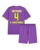 Borussia Dortmund Nico Schlotterbeck #4 Tredjeställ Barn 2026-27 Kortärmad (+ Korta byxor)