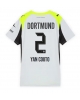 Borussia Dortmund Yan Couto #2 Bortatröja Kvinnor 2025-26 Kortärmad