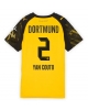 Borussia Dortmund Yan Couto #2 Hemmatröja Kvinnor 2025-26 Kortärmad