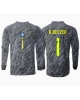 Brasilien Alisson Becker #1 Målvakt Bortatröja Copa America 2024 Långärmad
