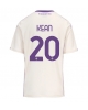 Fiorentina Moise Kean #20 Bortatröja 2025-26 Kortärmad