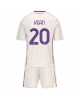 Fiorentina Moise Kean #20 Bortatröja Barn 2025-26 Kortärmad (+ Korta byxor)