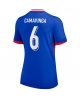 Frankrike Eduardo Camavinga #6 Hemmatröja Kvinnor EM 2024 Kortärmad