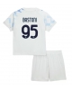Inter Milan Alessandro Bastoni #95 Bortatröja Barn 2025-26 Kortärmad (+ Korta byxor)