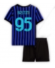 Inter Milan Alessandro Bastoni #95 Hemmatröja Barn 2025-26 Kortärmad (+ Korta byxor)