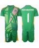 Italien Gianluigi Donnarumma #1 Målvakt Bortatröja Barn EM 2024 Kortärmad (+ Korta byxor)