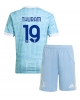 Juventus Khephren Thuram #19 Bortatröja Barn 2025-26 Kortärmad (+ Korta byxor)