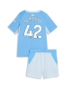 Manchester City Antoine Semenyo #42 Hemmatröja Barn 2026-27 Kortärmad (+ Korta byxor)