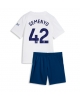 Manchester City Antoine Semenyo #42 Tredjeställ Barn 2026-27 Kortärmad (+ Korta byxor)