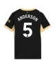 Manchester City Elliot Anderson #5 Bortatröja Kvinnor 2026-27 Kortärmad
