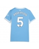 Manchester City Elliot Anderson #5 Hemmatröja Kvinnor 2026-27 Kortärmad
