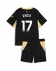 Manchester City Enzo Fernandez #17 Bortatröja Barn 2026-27 Kortärmad (+ Korta byxor)