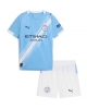Manchester City Hemmatröja Barn 2025-26 Kortärmad (+ Korta byxor)