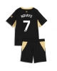 Manchester City Iliman Ndiaye #7 Bortatröja Barn 2026-27 Kortärmad (+ Korta byxor)