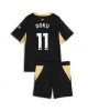 Manchester City Jeremy Doku #11 Bortatröja Barn 2026-27 Kortärmad (+ Korta byxor)
