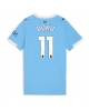 Manchester City Jeremy Doku #11 Hemmatröja Kvinnor 2025-26 Kortärmad