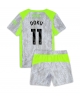 Manchester City Jeremy Doku #11 Tredjeställ Barn 2025-26 Kortärmad (+ Korta byxor)