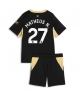 Manchester City Matheus Nunes #27 Bortatröja Barn 2026-27 Kortärmad (+ Korta byxor)