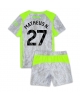 Manchester City Matheus Nunes #27 Tredjeställ Barn 2025-26 Kortärmad (+ Korta byxor)
