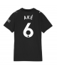 Manchester City Nathan Ake #6 Bortatröja Kvinnor 2025-26 Kortärmad