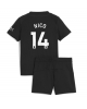 Manchester City Nico Gonzalez #14 Bortatröja Barn 2025-26 Kortärmad (+ Korta byxor)