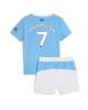 Manchester City Omar Marmoush #7 Hemmatröja Barn 2025-26 Kortärmad (+ Korta byxor)