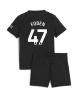 Manchester City Phil Foden #47 Bortatröja Barn 2025-26 Kortärmad (+ Korta byxor)