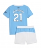 Manchester City Rayan Ait-Nouri #21 Hemmatröja Barn 2025-26 Kortärmad (+ Korta byxor)