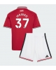 Manchester United Kobbie Mainoo #37 Hemmatröja Barn 2026-27 Kortärmad (+ Korta byxor)