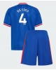Manchester United Matthijs de Ligt #4 Bortatröja Barn 2026-27 Kortärmad (+ Korta byxor)