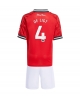 Manchester United Matthijs de Ligt #4 Hemmatröja Barn 2025-26 Kortärmad (+ Korta byxor)