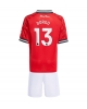 Manchester United Patrick Dorgu #13 Hemmatröja Barn 2025-26 Kortärmad (+ Korta byxor)